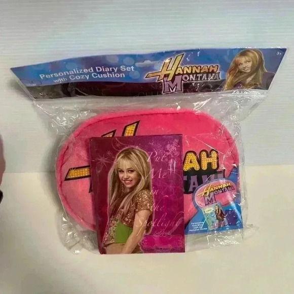 2008 NEW & Unopened in Original Package /Hannah Montana Diary Set Pink / Pillow - Picture 8 of 12